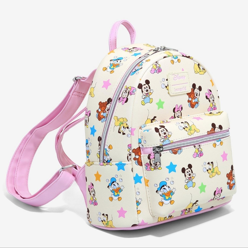 Loungefly Disney Baby Mickey Mouse And Friends Mini Backpack - Picture 2 of 8